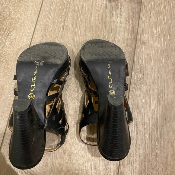 CL by Chinese laundry black sandal heels size 7.5 - Picture 3 of 3